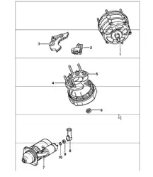 generator starter 911 1978-83