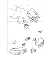 wiring harnesses: rear end 911 1978-83