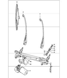windscreen wiper system 911 1978-83 windscreen wiper system 911 1978-83