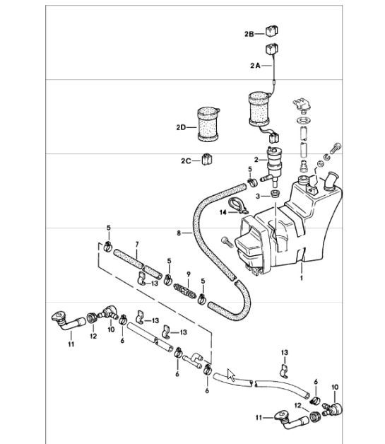 Diagram 904-20 Porsche 996 (911) (1997-2005) Electrical equipment