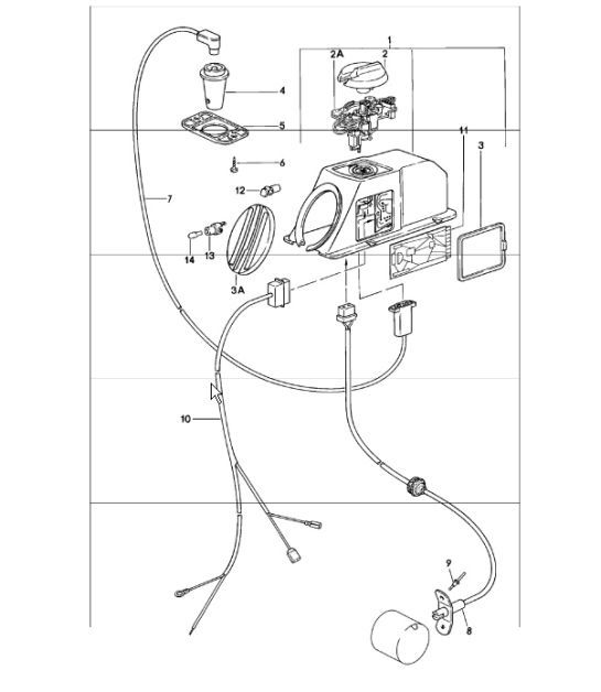 Diagram 908-00 Porsche Cayman S 3.4L 987C 2005-08 Electrical equipment