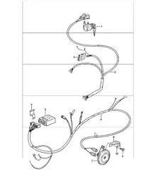 sistema di allarme guida a sinistra 911 1978-83