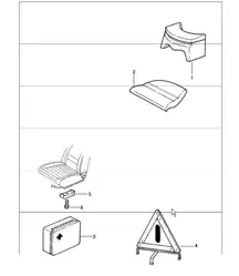 Zubehör: Kindersitz Fahrzeugbezug 911 1984-86