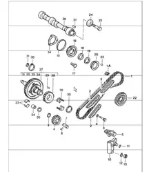 Ventilsteuerung rechts 911 1984-86