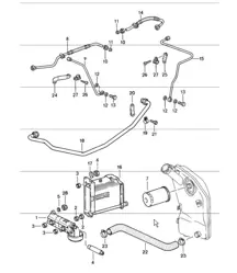 Motorschmierölpumpenleitungen 911 1984-86