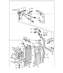 engine lubrication oil cooler 911 1984-86