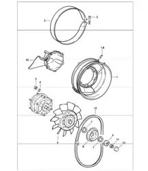 refrigeración por aire 911 1984-86