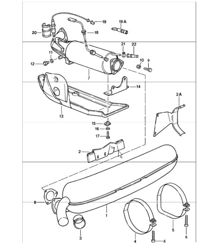 impianto di scarico 911 CARERRA 1984-86