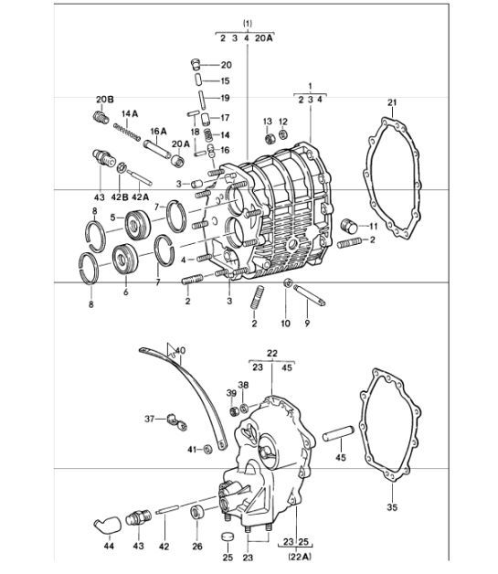 Diagram 302-05 Porsche Cayman S 3.4L 987C 2005-08 Transmission