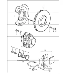 Bremse Vorderachse 911 CARRERA 1984-86