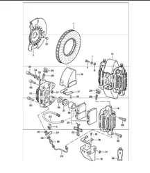 Bremse Vorderachse 911 TURBO / CARRERA M491 1984-86