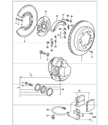 Scheibenbremse Hinterachse 911 CARRERA 1984-86