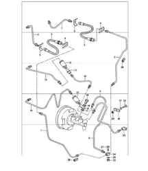 brake line front 911 1984-86