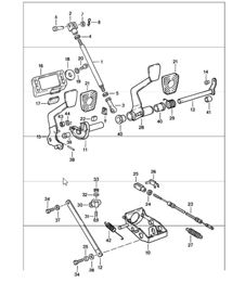 Pedals for Right Hand Drive Cars 911 1984-86 Pedals for Right Hand Drive Cars 911 1984-86