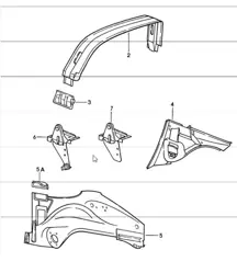 interior panelling 911 TARGA / CABRIO 1984-86
