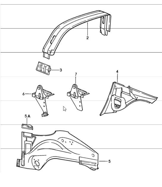Diagram 801-25 Porsche Cayman 718C (982C) 2017>> Body