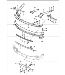 bumper front 911 1984-86