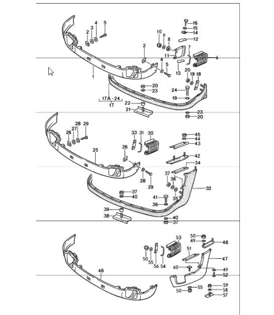 Diagram 802-01 Porsche Cayenne Coupe V6 3.0L Petrol 340Hp 