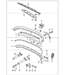 bumper rear 911 1984-86
