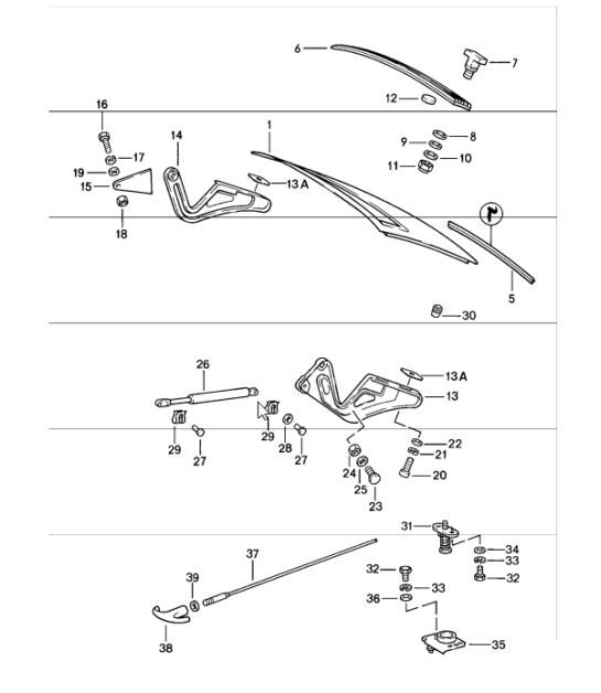 Diagram 803-05 Porsche Cayenne Turbo S E-Hybrid V8 4.0L 550Hp 
