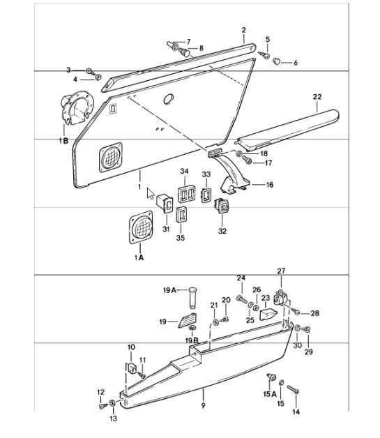 Diagram 807-10 Porsche Panamera S V8 4.8L Body