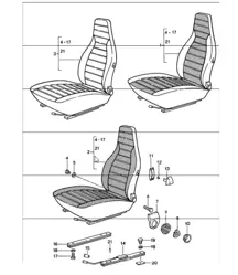 asiento delantero coches completos 911 HASTA 1984