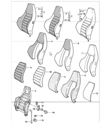 dossier de siège sport pièces détachées voitures 911 JUSQU'À 1984