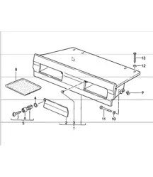 Gepäckablage hinten 911 CABRIO M419 1984-86