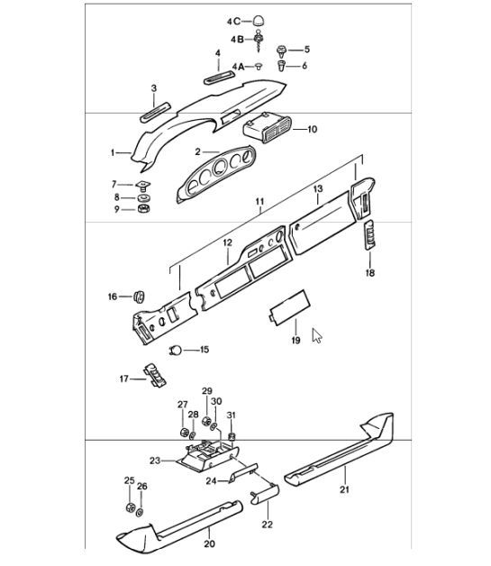 Diagram 809-00 Porsche Cayenne Coupe Turbo S E-Hybrid V8 4.0L 550Hp 