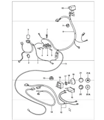 composants électriques pour climatiseur 911 1984-86