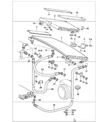 Kondensator-Kältemittelleitungszubehör und anderes hinten 911 1984-86