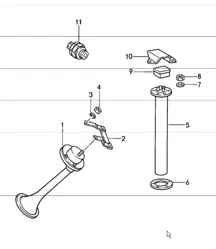 Fanfare, Geber, Tankanzeige, Rückfahrlichtschalter 911 1984-86