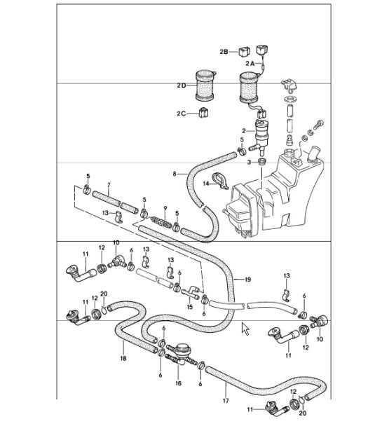 Diagram 904-20 Porsche Cayenne Coupe Turbo V8 4.0L Petrol 550Hp 