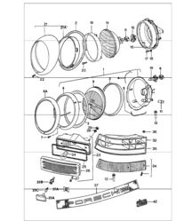 headlamp lights 911 1984-86 headlamp lights 911 1984-86