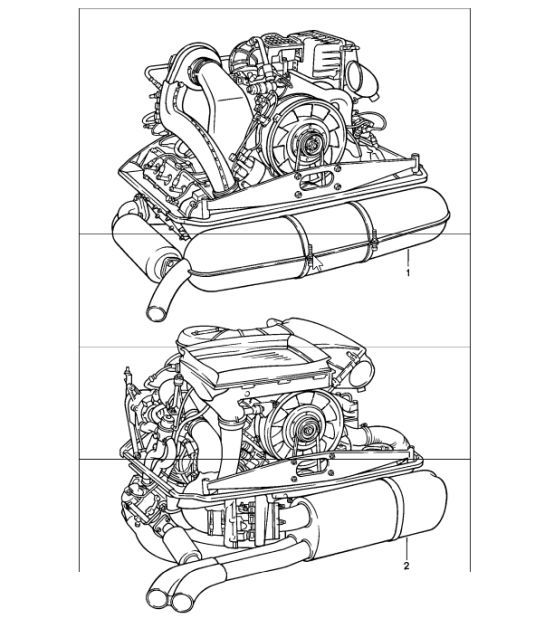Diagram 101-00 Porsche 991 (911) MK1 2012-2016 Engine
