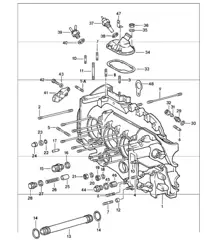 crankcase left 911 1987-89