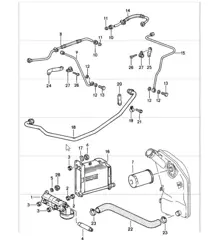 Motorschmierölpumpenleitungen 911 1987-89