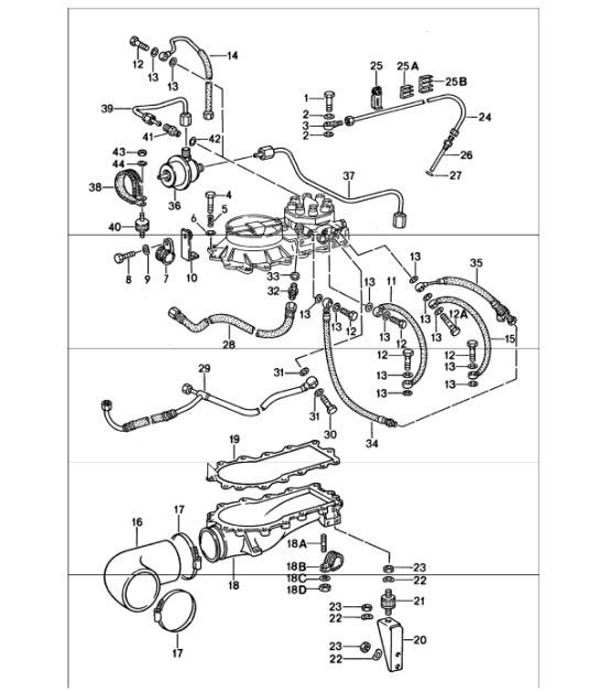 Diagram 107-35 Porsche Cayman S 3.4L 987C 2005-08 Engine
