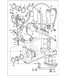 Turboaufladung 911 TURBO 930.66/68 1987-89