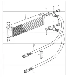 modello speciale radiatore olio design flatnose centrale 911 TURBO M506 1988 IN POI