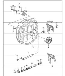 Kupplungsausrücker hydraulisch 911 1987-89