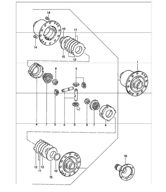 Diagram 305-05 Porsche Cayenne S V8 4.8L Petrol 400HP Transmission