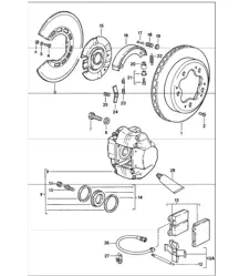 Bremse Hinterachse 911 CARRERA 1987-89