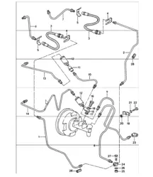 brake line front 911 1987-89