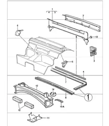 cadre arrière 911 1987-89