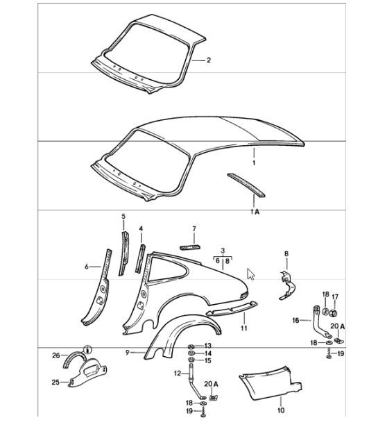 Diagram 801-35 Porsche 918 Spyder 2014-2015 