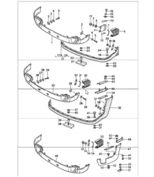 front apron, front spoiler, carrera 911 1987-89