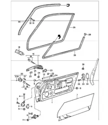 accessories doors 911 1987-89