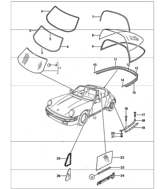 Diagram 805-05 Porsche Carrera GT (2003-2006) 