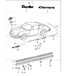 ferrures décoratives 911 1987-89